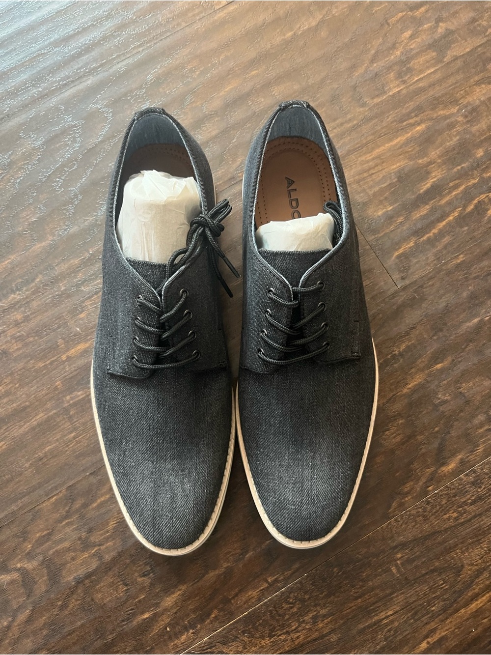 ALDO Men's Dark Charcoal Lace-Up Derby Shoes